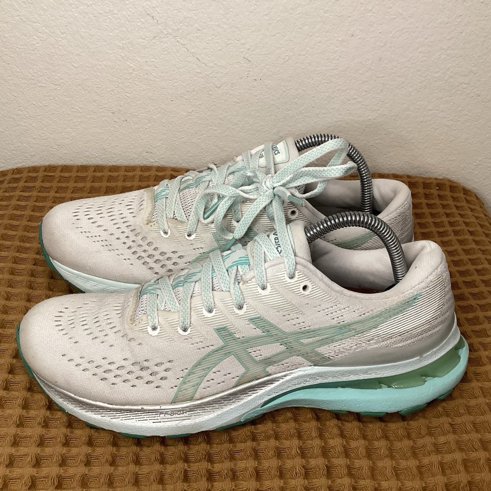 Asics Women's White Mint Athletic Shoes